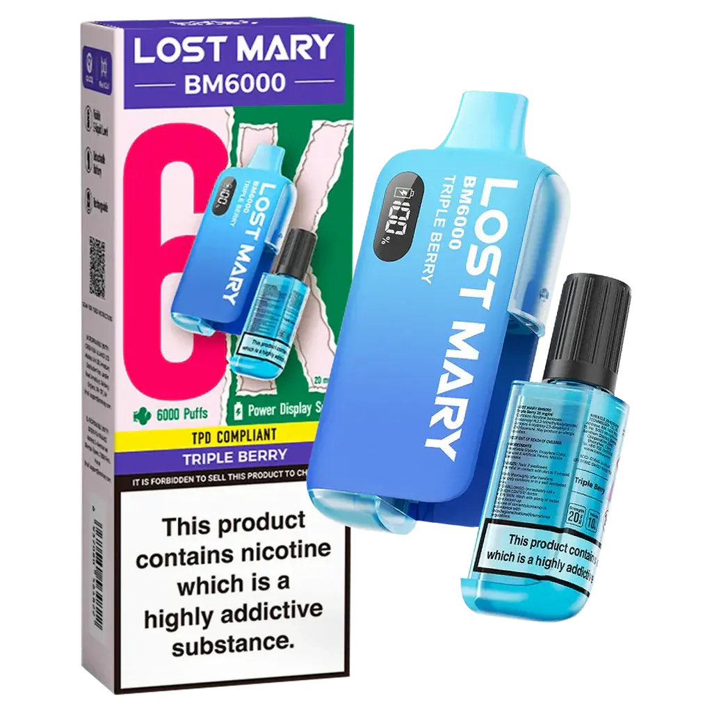 Lost Mary BM6000 Disposable Rechargeable Vape Kit 6000 Puffs - Vape wholesale supplies